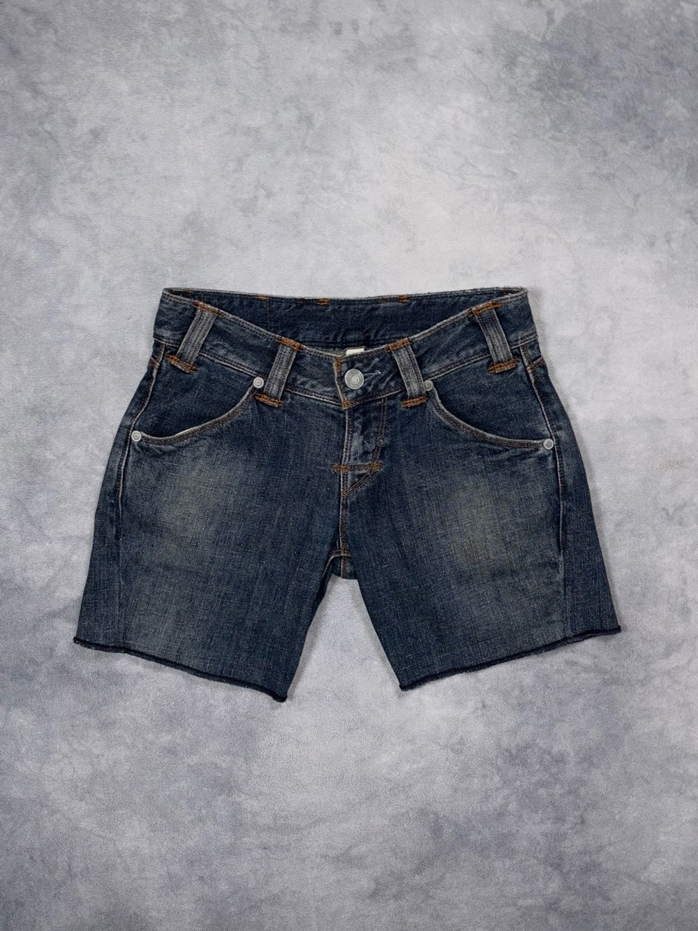 Vintage Levi's Engineered 1999 Y2K Denim Distressed Polka Dot Cut Off Shorts